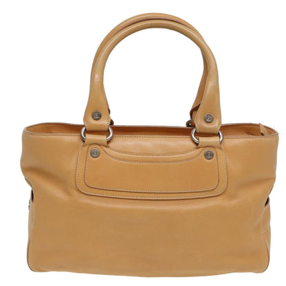 Luxury CELINE Hand Bag Leather Beige  80885