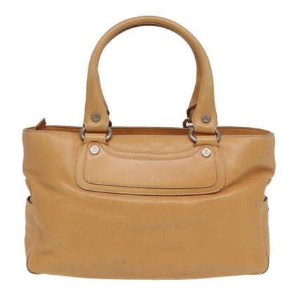 Luxury CELINE Hand Bag Leather Beige  80885