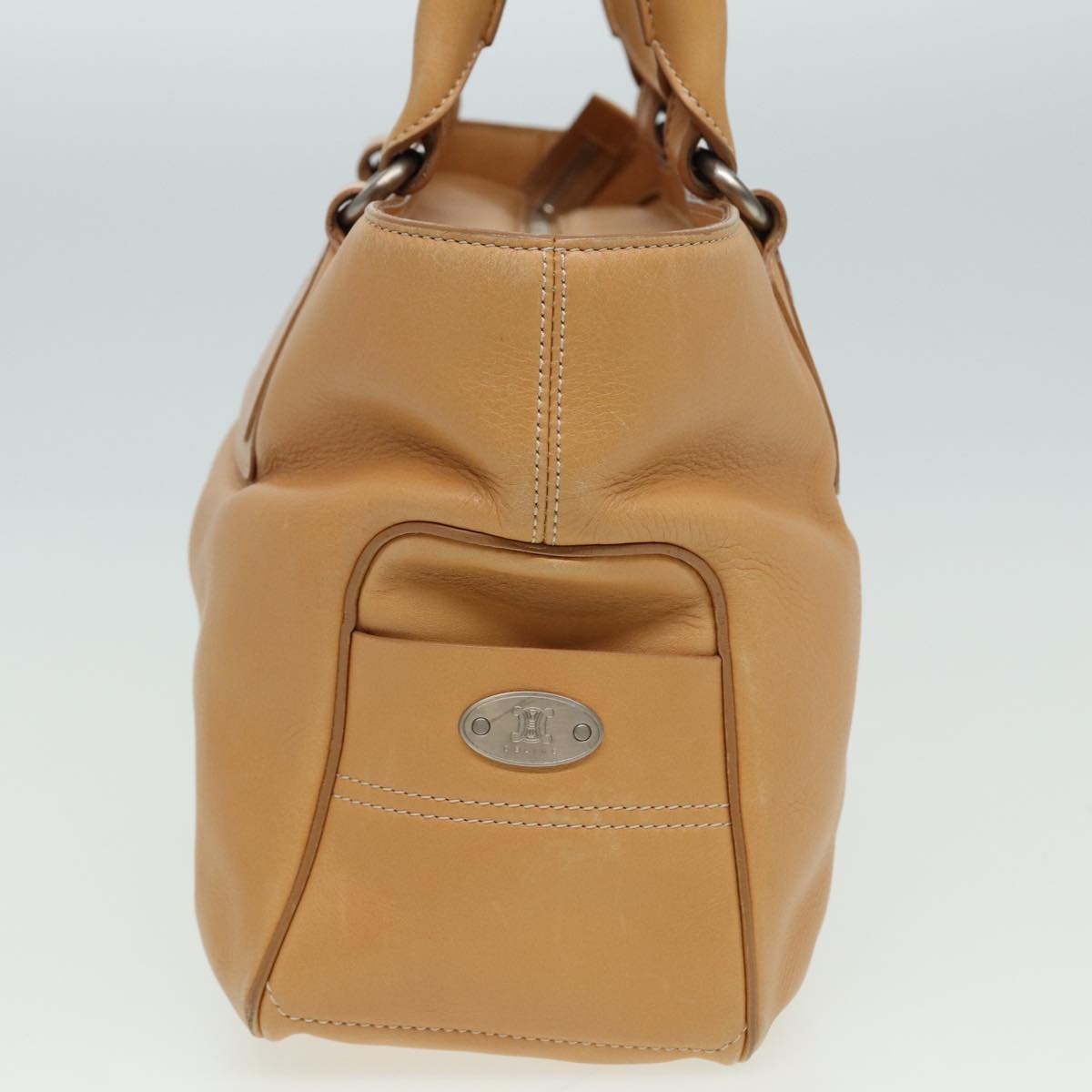 Luxury CELINE Hand Bag Leather Beige  80885