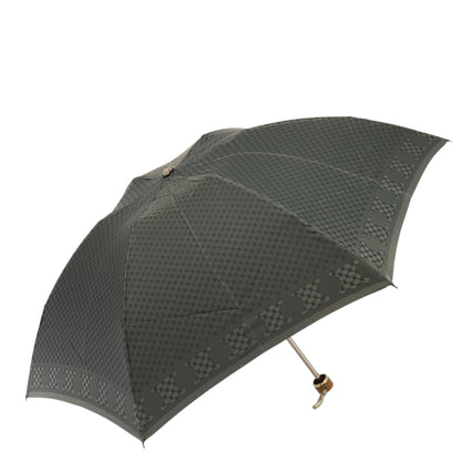 Luxury CELINE Macadam Canvas folding Umbrella Nylon Gray  80934