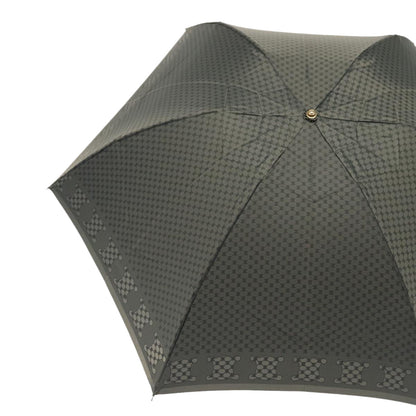 Luxury CELINE Macadam Canvas folding Umbrella Nylon Gray  80934