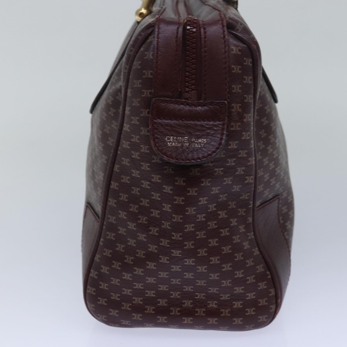 Luxury CELINE Macadam Canvas Hand Bag Red  80955