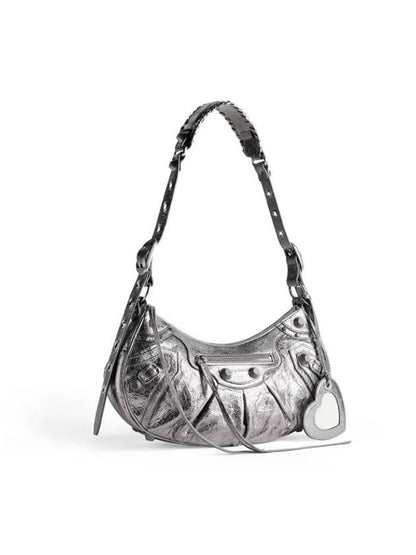 Luxury Balenciaga Trending 2025 Le Cagole Small Shoulder Bag Silver
