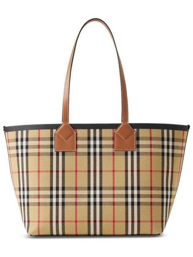 Luxury Burberry Small London Tote Bag Briar Brown Black
