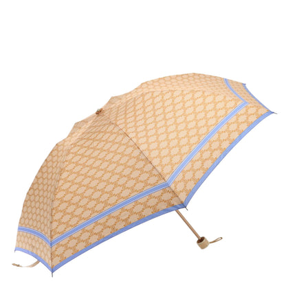 Luxury CELINE Macadam Canvas folding Umbrella Nylon Beige  81000