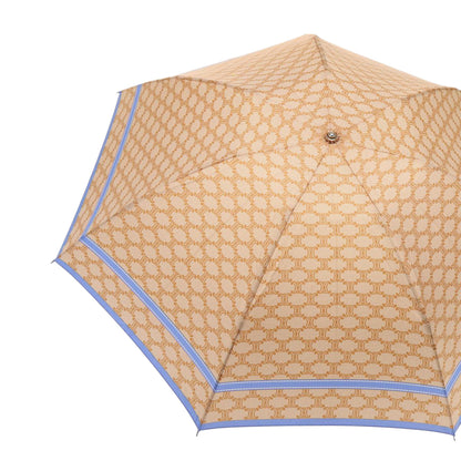 Luxury CELINE Macadam Canvas folding Umbrella Nylon Beige  81000