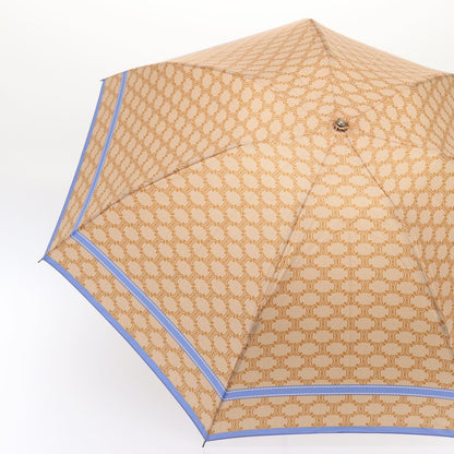 Luxury CELINE Macadam Canvas folding Umbrella Nylon Beige  81000