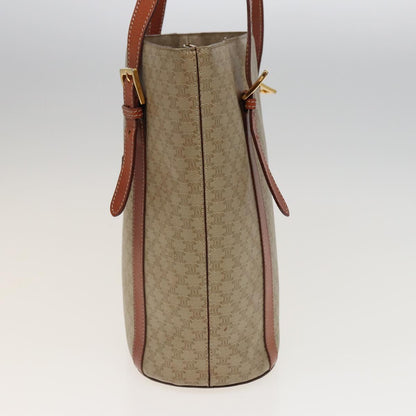 Luxury CELINE Macadam Canvas Shoulder Bag Beige  81194