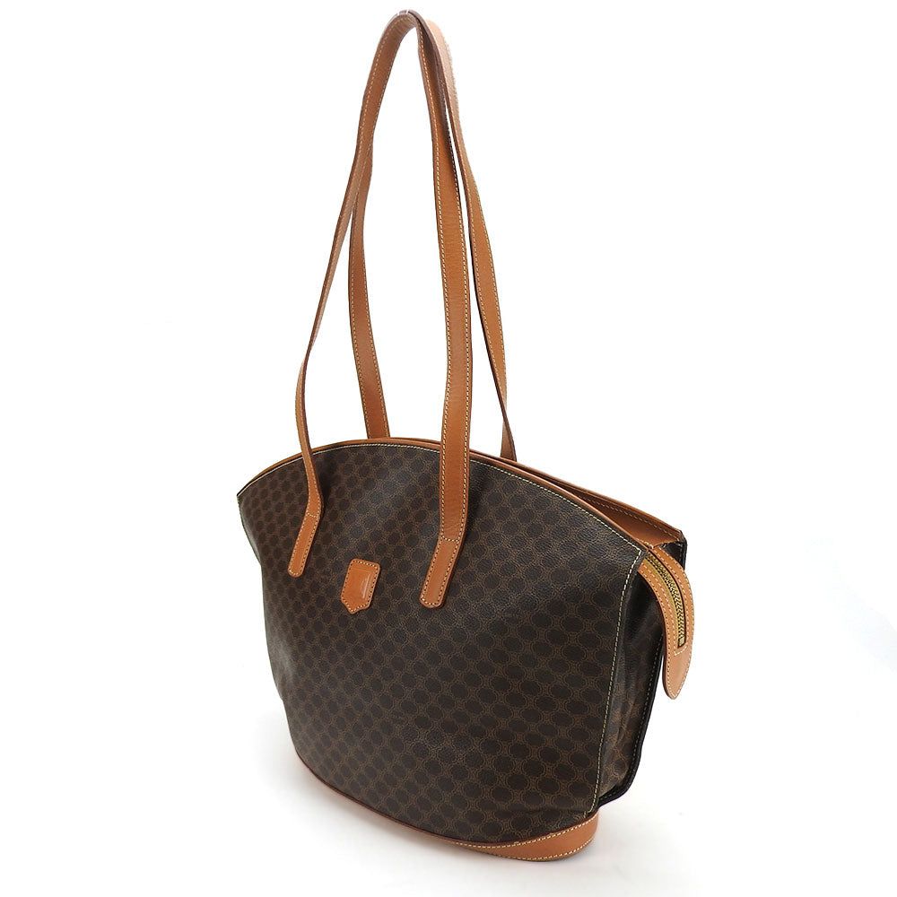 CELINE Tote Bag leather Brown Macadam