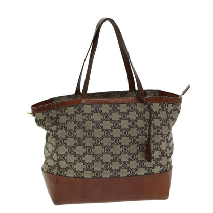 Luxury CELINE Macadam Canvas Tote Bag Beige  81619