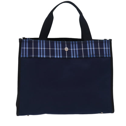 Luxury Burberry Tote Bag Nylon Navy Auth 81665