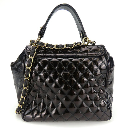 CHANEL Handbag enamel black