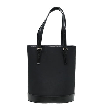 Luxury BurberrySs Blue Label Hand Bag Nylon Black Auth 81857