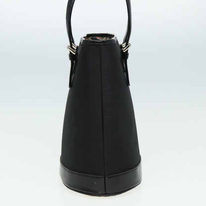 Luxury BurberrySs Blue Label Hand Bag Nylon Black Auth 81857