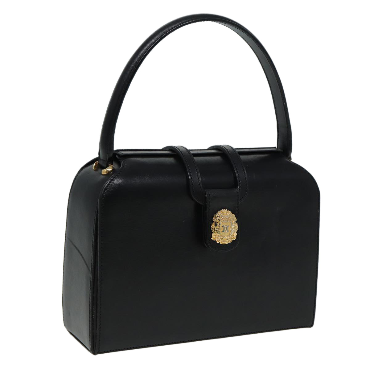 Luxury CELINE Hand Bag Leather Black  81877