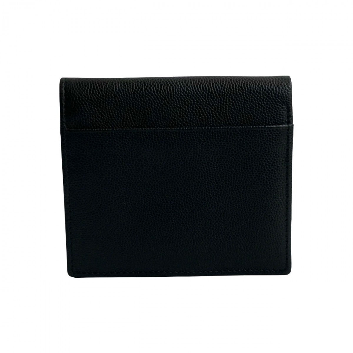 Dior Bifold Wallet leather black logo Metal Women