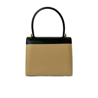CELINE Shoulder Bag Calfskin, Leather black Circle Logo Metal Women