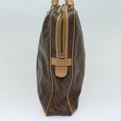 Luxury CELINE Macadam Canvas Business Bag PVC Leather Brown  81964