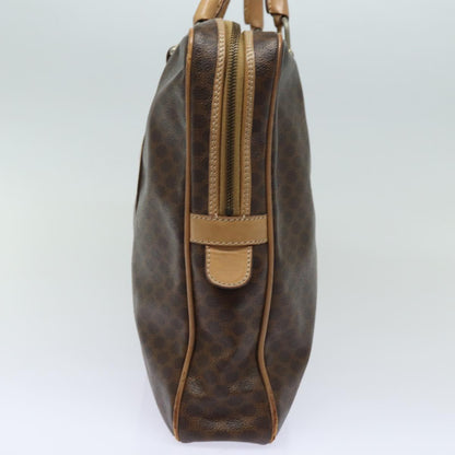 Luxury CELINE Macadam Canvas Business Bag PVC Leather Brown  81964