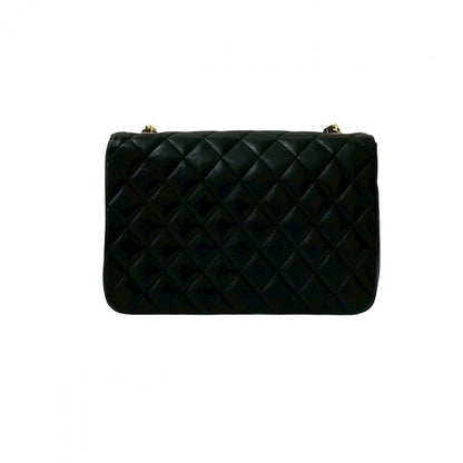 CHANEL Shoulder Bag lambskin black Matrasse