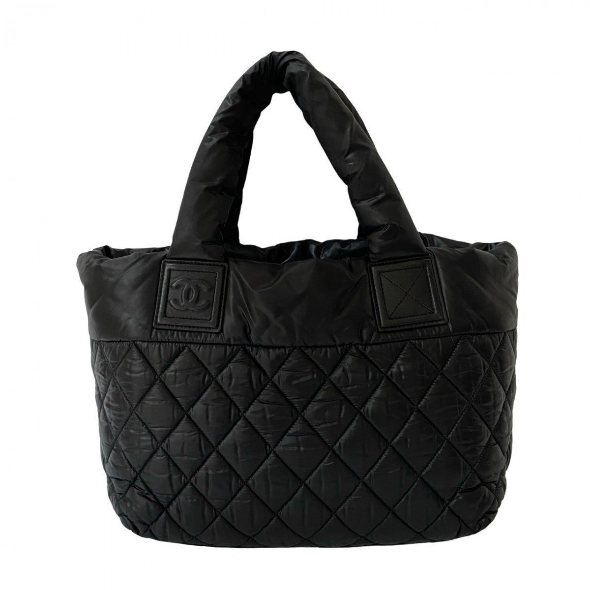 CHANEL Handbag Nylon black COCO Mark Cococoon Women