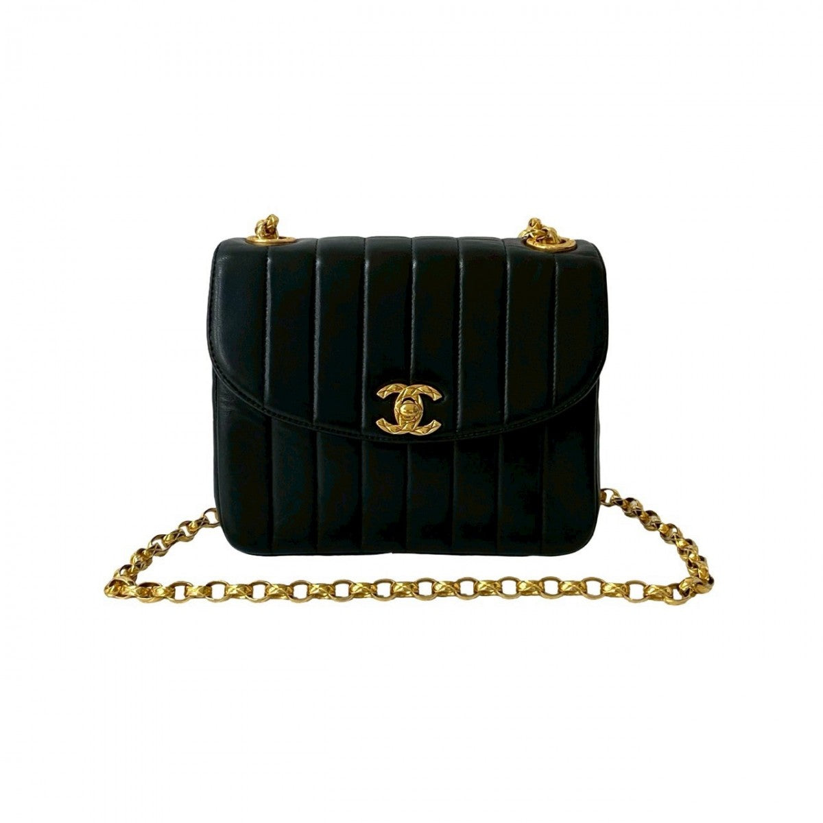 CHANEL Shoulder Bag lambskin black