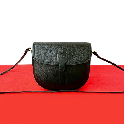 BURBERRY Shoulder Bag leather black Shadow Horse logo Nova Check Women