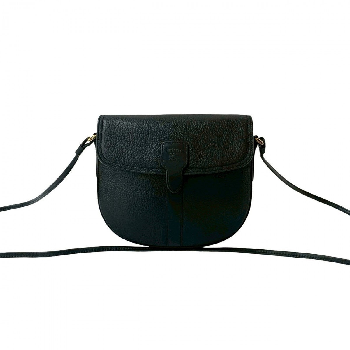 BURBERRY Shoulder Bag leather black Shadow Horse logo Nova Check Women