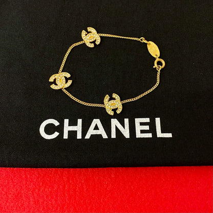 CHANEL bracelet Gold Plated gold