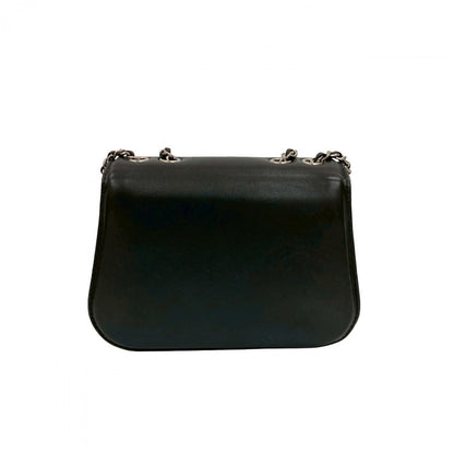 CHANEL Shoulder Bag leather black