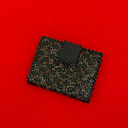 CELINE Bifold Wallet leather black