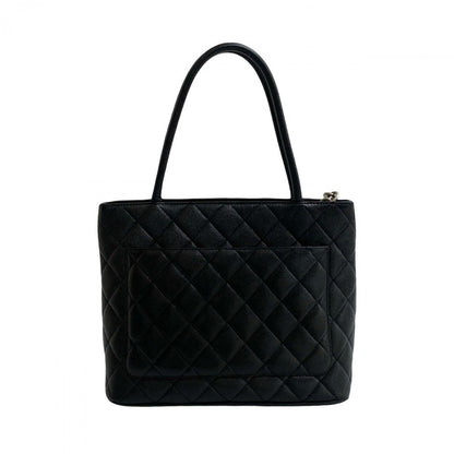 CHANEL Handbag Matt caviar skin black Matrasse Reprint Tote Bag