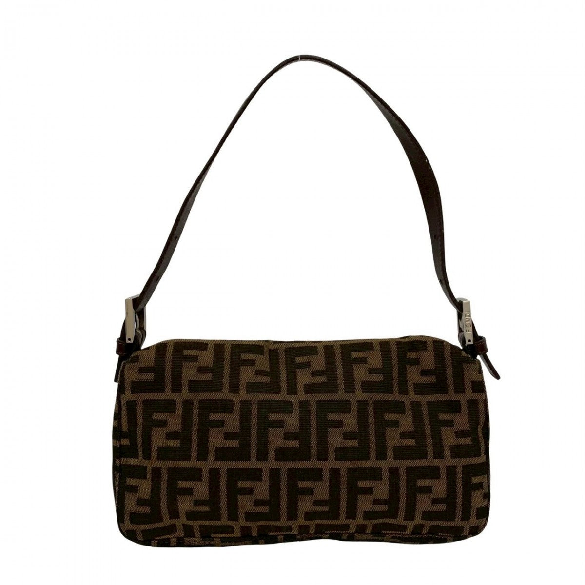 FENDI Shoulder Bag leather Brown Mamma Bucket