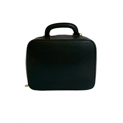 CHANEL Shoulder Bag Matt caviar skin black