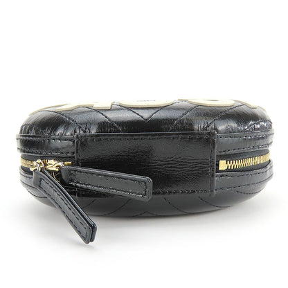 CHANEL Shoulder Bag leather black La Pauza