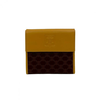 CELINE Bifold Wallet leather Brown