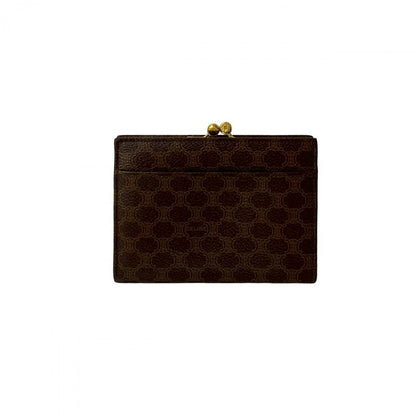 CELINE Coin case leather Brown