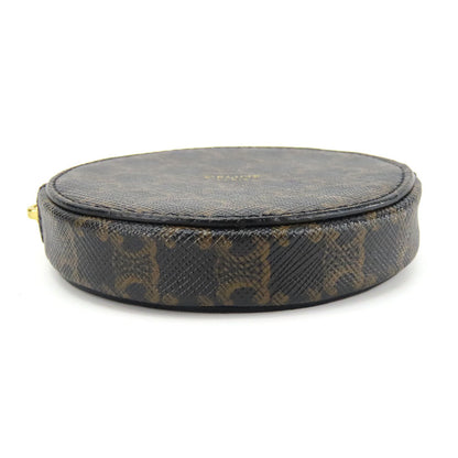 CELINE Coin case 10D222BQ3.38NO PVC, Leather black Triomphe Women
