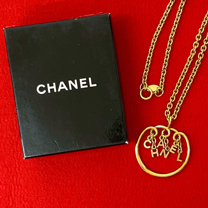 CHANEL Necklace Gold Plated gold