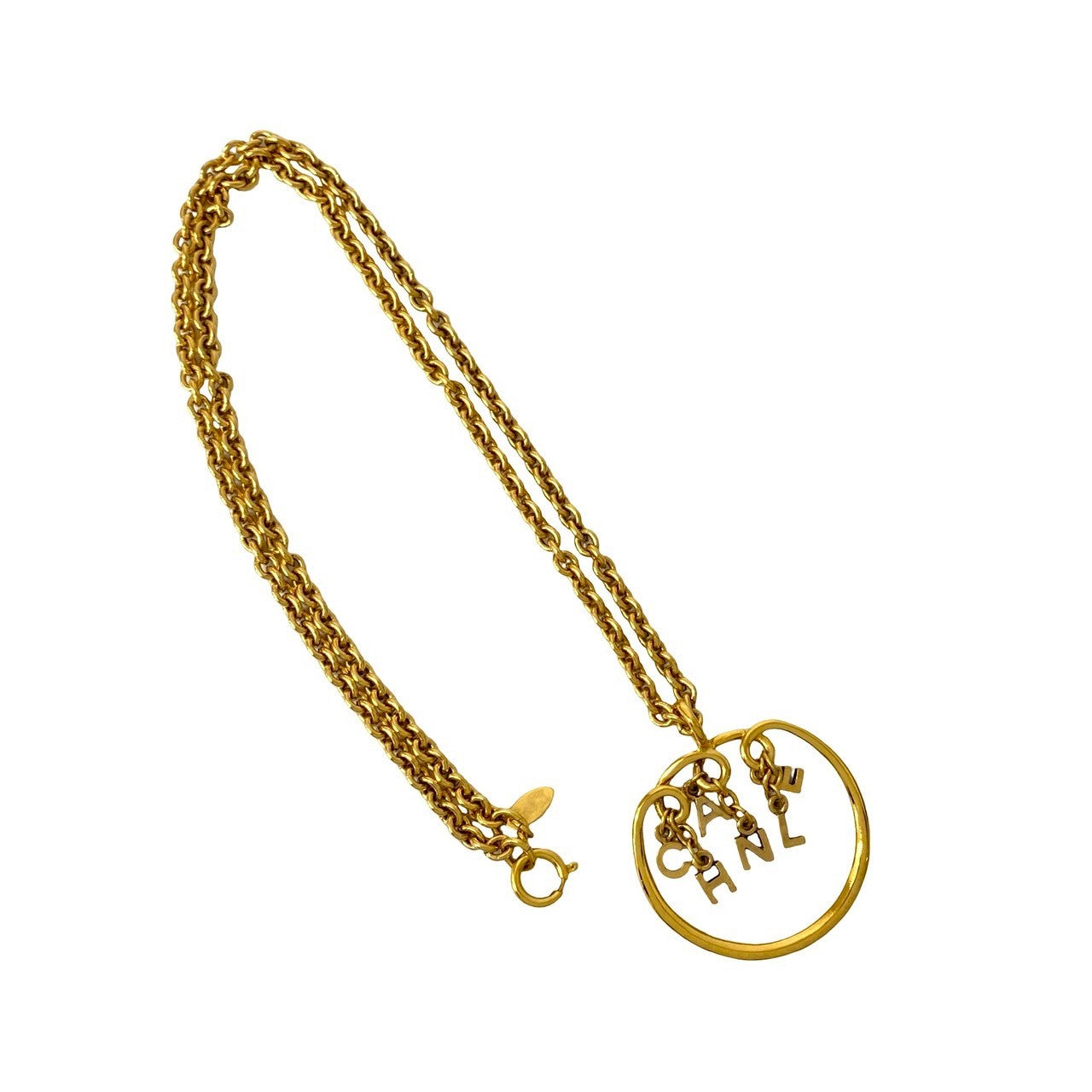 CHANEL Necklace Gold Plated gold