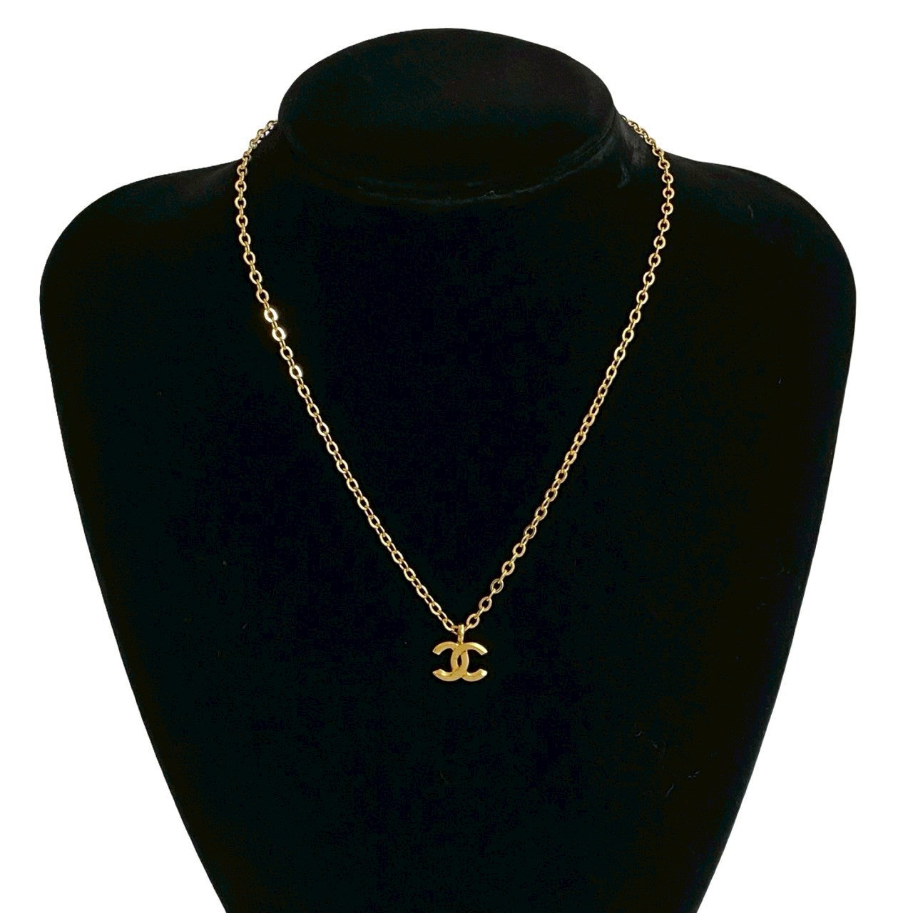 CHANEL Necklace Gold Plated gold
