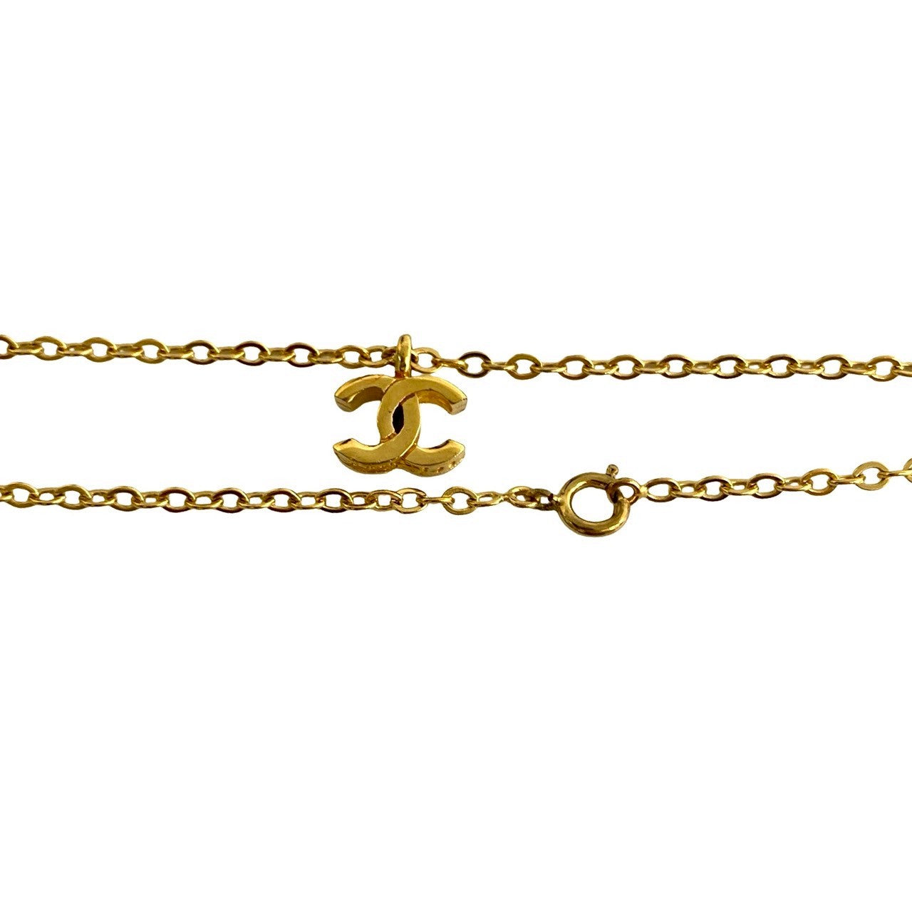 CHANEL Necklace Gold Plated gold
