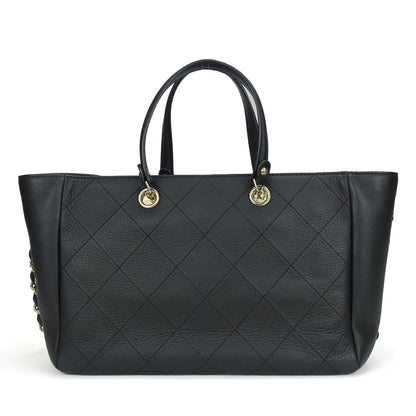 CHANEL Handbag AS0355 Calfskin black Matrasse Small shopping bags