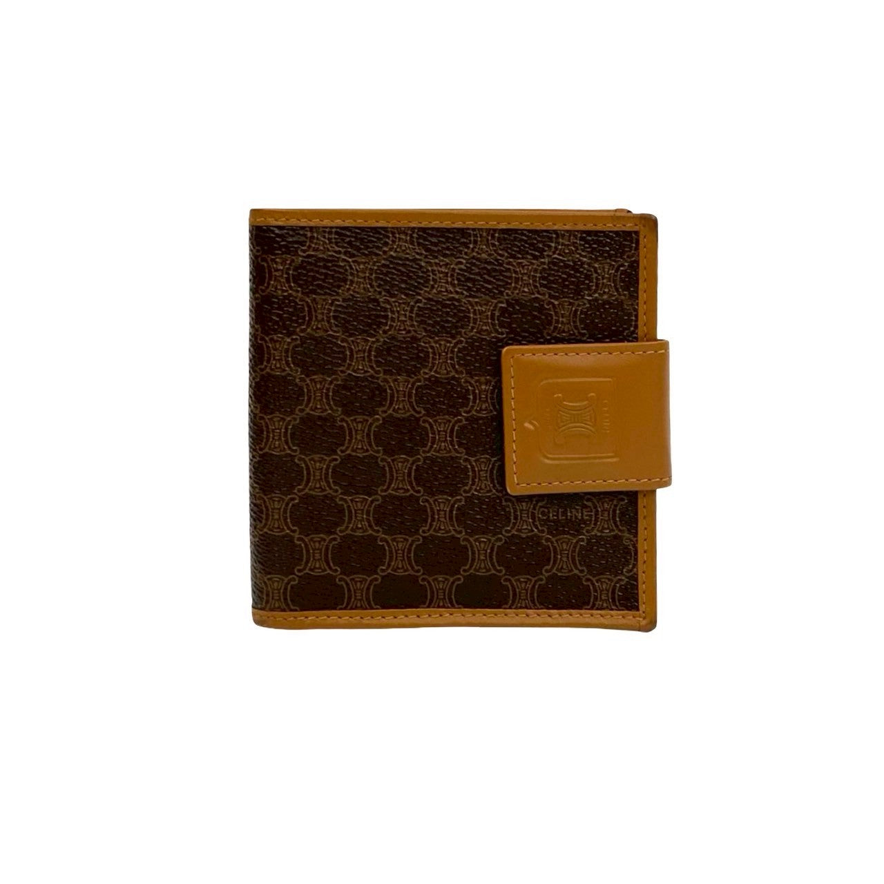 CELINE Bifold Wallet leather Brown