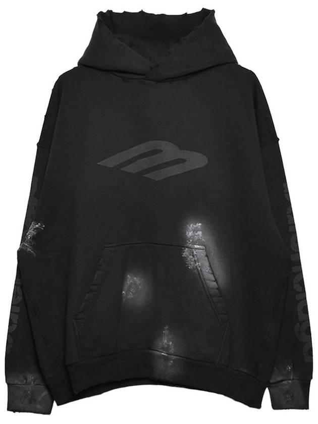 Luxury Balenciaga Trending 2025 Logo Print Hoodie Black