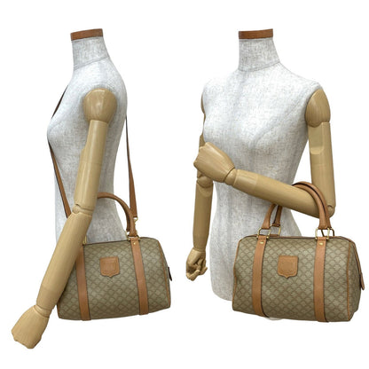 CELINE Shoulder Bag leather beige