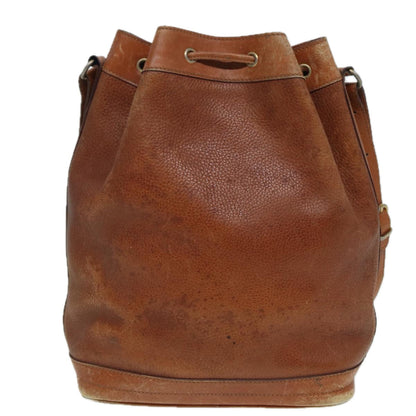Luxury CELINE Shoulder Bag Leather Brown  83325