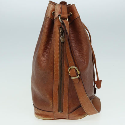 Luxury CELINE Shoulder Bag Leather Brown  83325