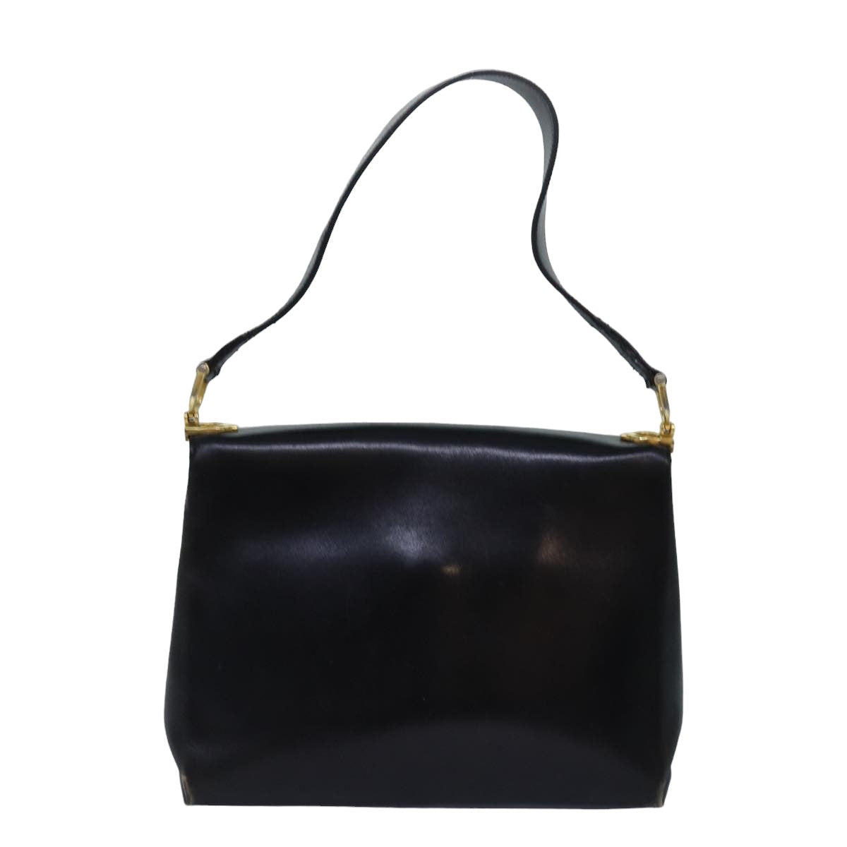 Luxury CELINE Shoulder Bag Leather Black  83339