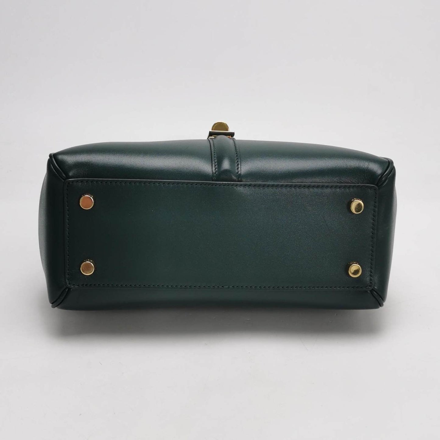 Celine 16 Bag Small Dark Green Smooth Calfskin Leather